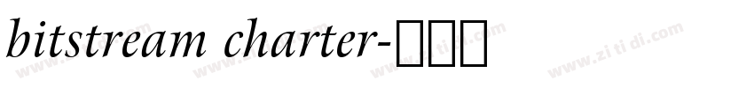 bitstream charter字体转换